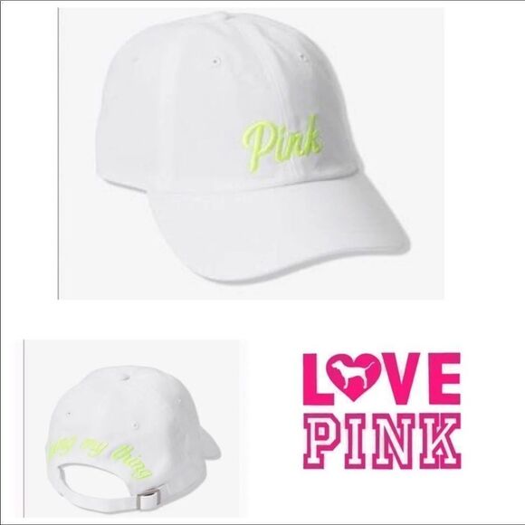 Victorias Secret PINK Hat Baseball Cap Adjustable - Picture 1 of 5